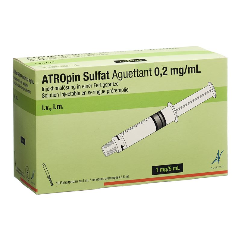 ATROPIN SULFAT Aguettant 1 mg/5ml 10 x 5 ml