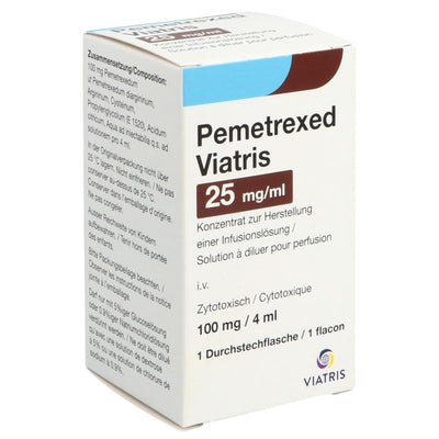 PEMETREXED Viatris Inf Konz 100 mg/4ml Durchstf