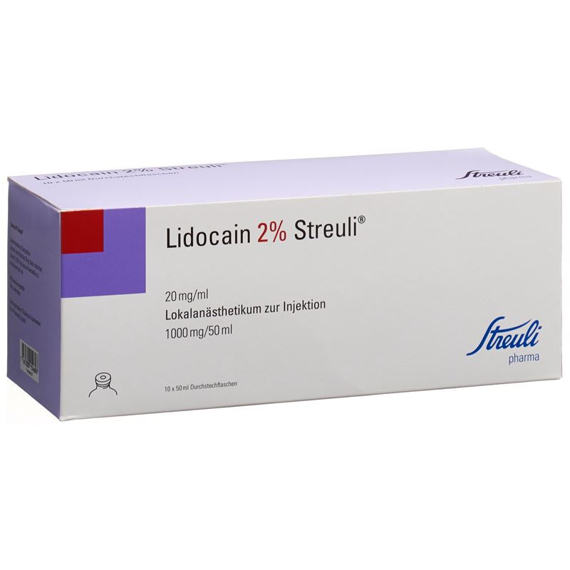 LIDOCAIN Streuli 1 g/50ml 10 Durchstf 50 ml