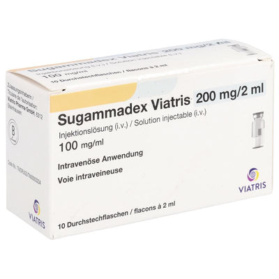 SUGAMMADEX Viatris 200 mg/2ml 10 Durchstf 2 ml