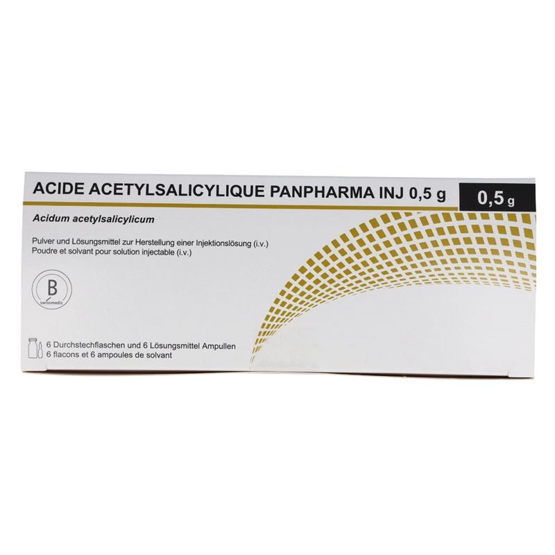 ACIDE ACETYLSALICYL Panpharma 0.5 g c Solv 6 Stk