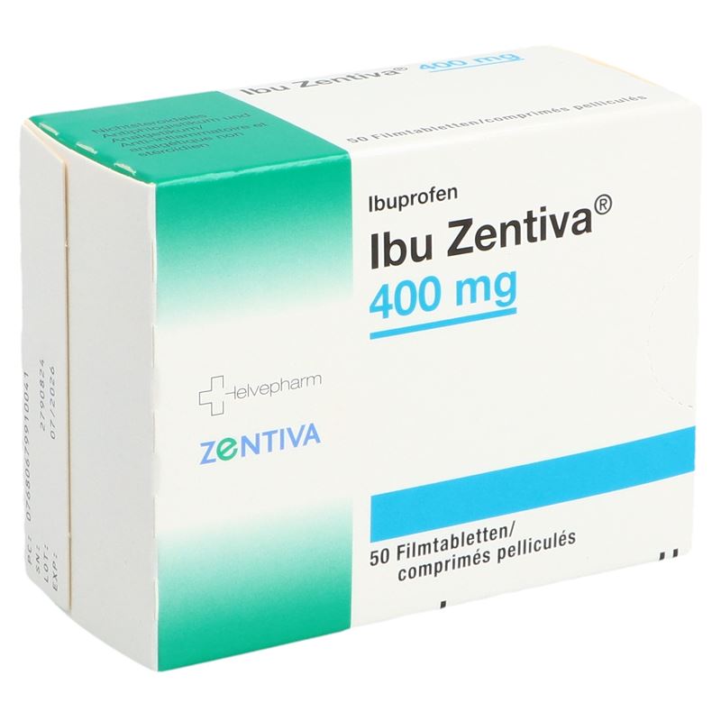 IBU Zentiva Filmtabl 400 mg 50 Stk