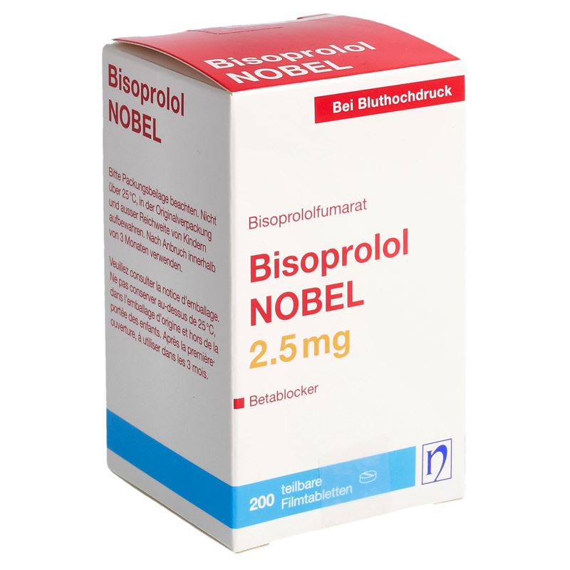 BISOPROLOL NOBEL Filmtabl 2.5 mg Ds 200 Stk