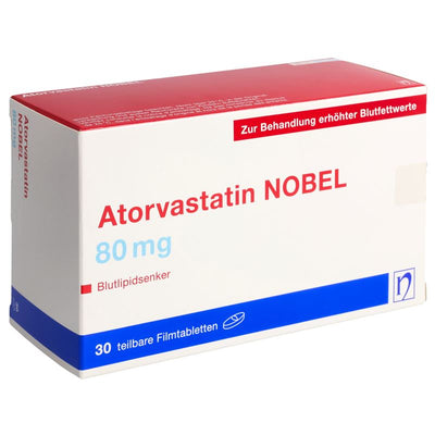 ATORVASTATIN NOBEL Filmtabl 80 mg 30 Stk