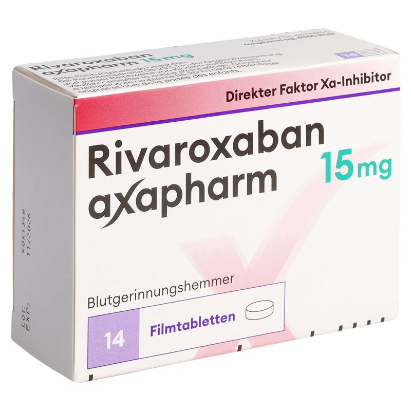 RIVAROXABAN axapharm Filmtabl 15 mg 14 Stk