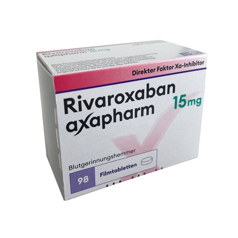 RIVAROXABAN axapharm Filmtabl 15 mg 98 Stk