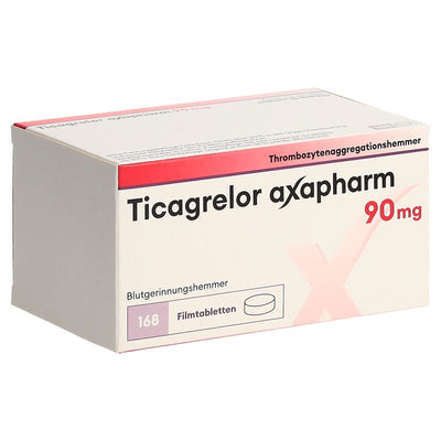 TICAGRELOR axapharm Filmtabl 90 mg 168 Stk