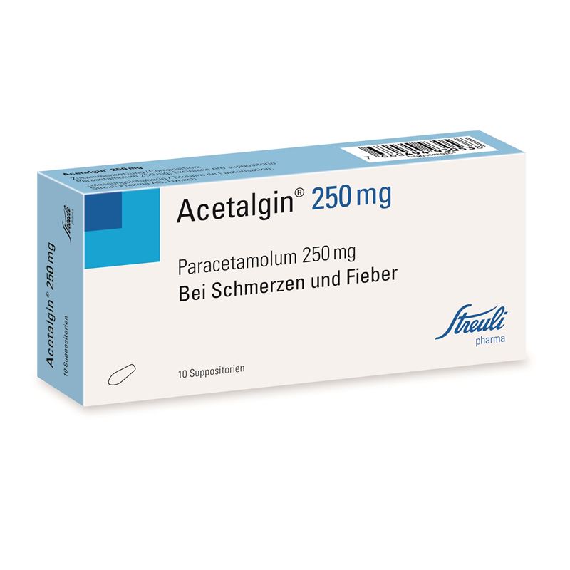 ACETALGIN Supp 250 mg 10 Stk