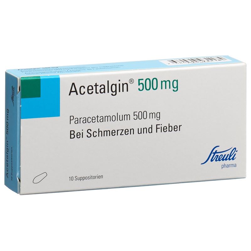 ACETALGIN Supp 500 mg 10 Stk