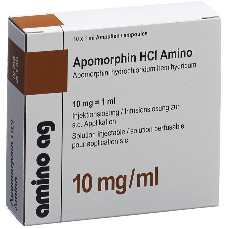 APOMORPHIN HCL Amino 10 mg/ml 10 Amp 1 ml