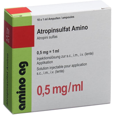 ATROPINSULFAT Amino 0.5 mg/ml 10 Amp 1 ml