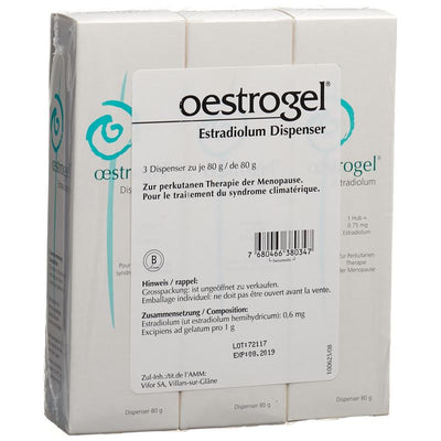 OESTROGEL Gel Dispenser 3 x 80 g