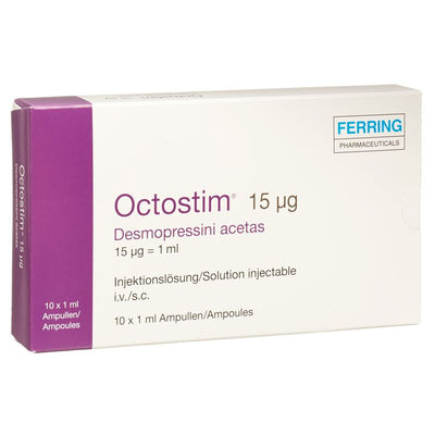 OCTOSTIM Inj Lös 15 mcg/ml 10 Fl 1 ml