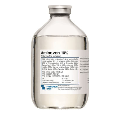 AMINOVEN Inf Lös 10 % 500ml 10 Glasfl 500 ml