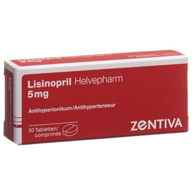 LISINOPRIL Helvepharm Tabl 5 mg 30 Stk