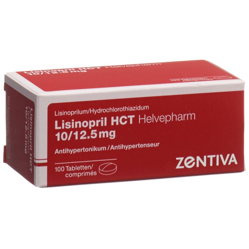 LISINOPRIL HCT Helvepharm Tabl 10/12.5 100 Stk