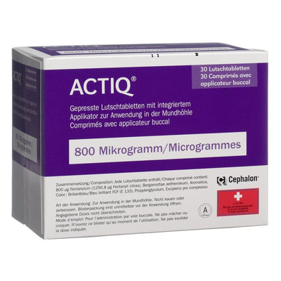 ACTIQ Buccaltabl 800 mcg mit Applikator 30 Stk