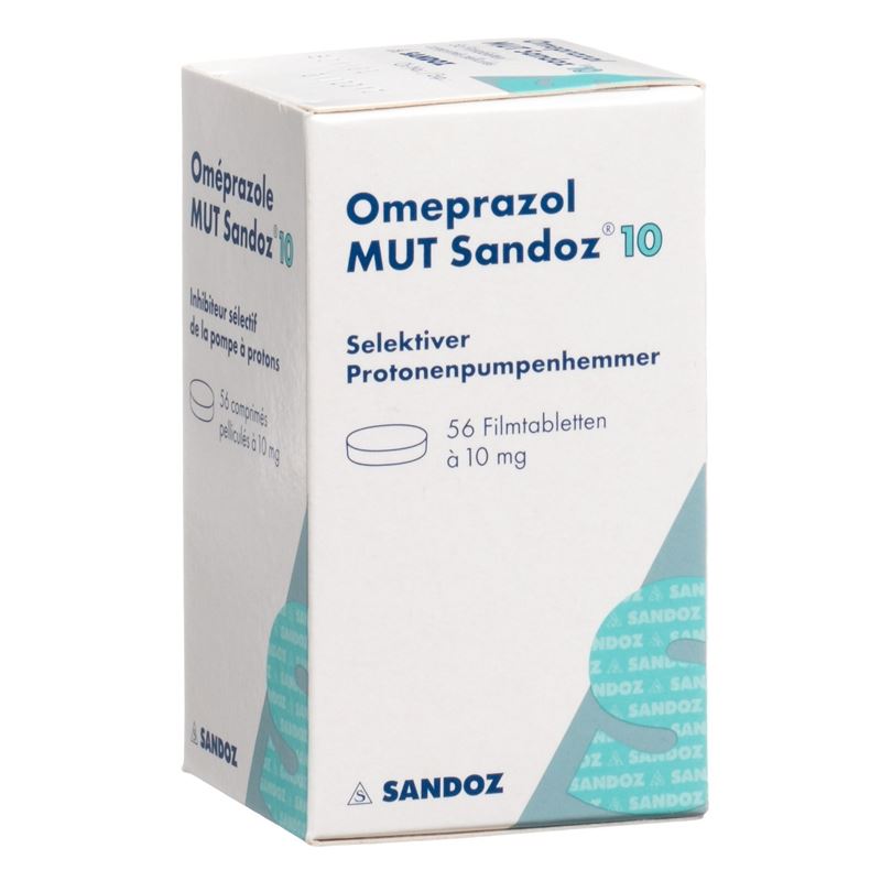 OMEPRAZOL MUT Sandoz Filmtabl 10 mg Ds 56 Stk