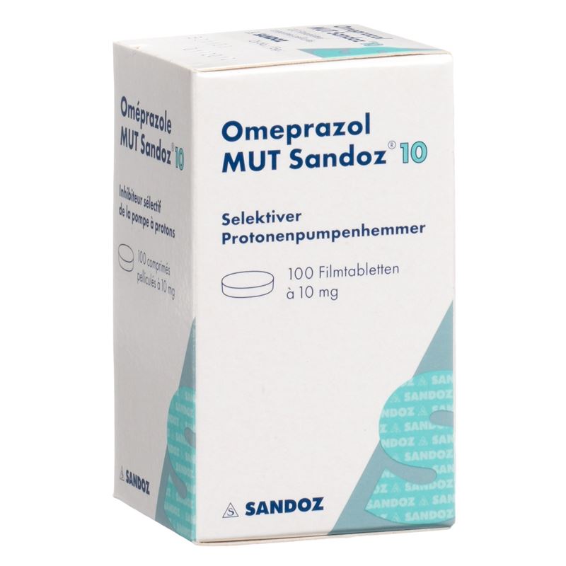 OMEPRAZOL MUT Sandoz Filmtabl 10 mg Ds 100 Stk