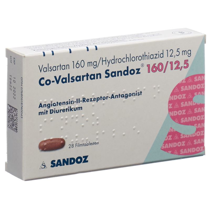 CO-VALSARTAN Sandoz Filmtabl 160/12.5 28 Stk