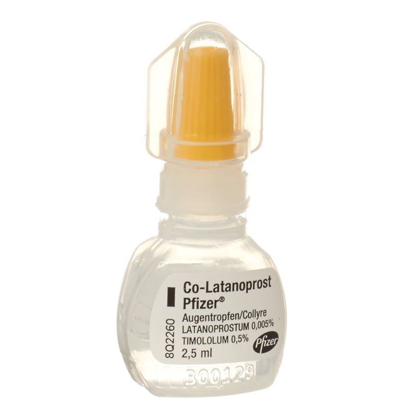 CO-LATANOPROST Pfizer Gtt Opht 3 Fl 2.5 ml
