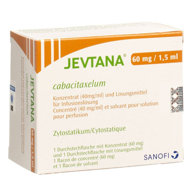 JEVTANA Inf Konz 60 mg/1.5ml c Solv Durchstf