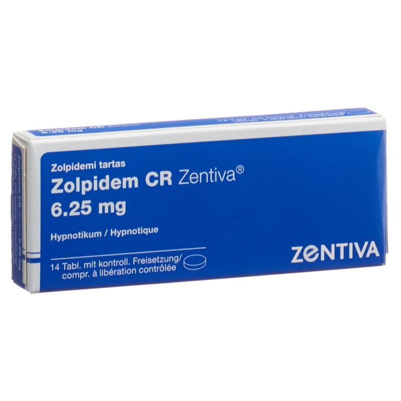 ZOLPIDEM CR Zentiva Ret Tabl 6.25 mg 14 Stk