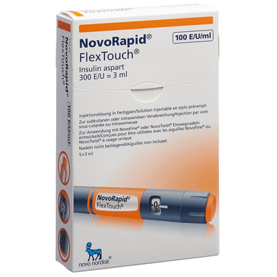 INSULIN NovoRapid FlexTouch 5 Fertpen 3 ml