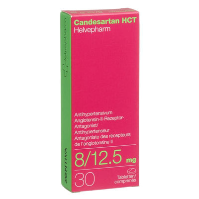 CANDESARTAN HCT Helvepharm Tabl 8/12.5mg 30 Stk