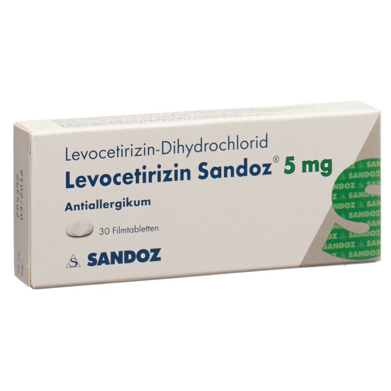 LEVOCETIRIZIN Sandoz Filmtabl 5 mg 30 Stk