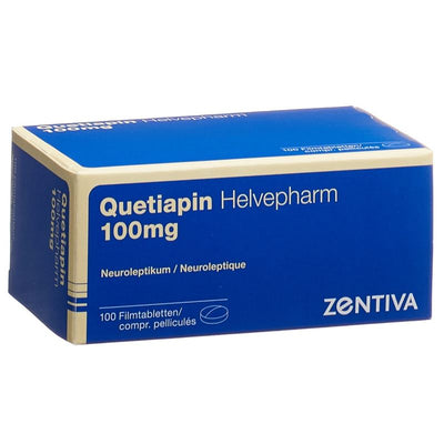 QUETIAPIN Helvepharm Filmtabl 100 mg 100 Stk
