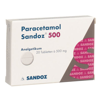 PARACETAMOL Sandoz Tabl 500 mg 20 Stk