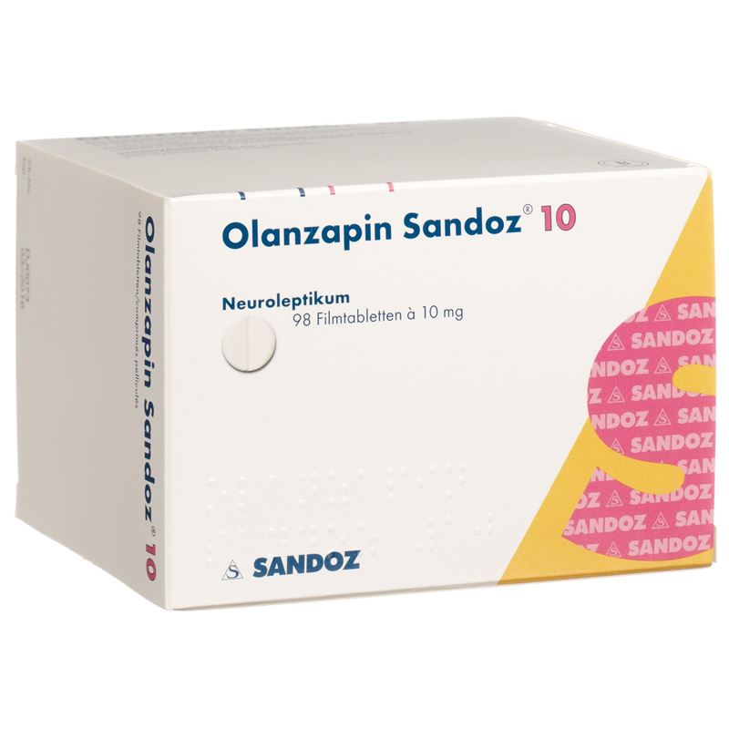 OLANZAPIN Sandoz Filmtabl 10 mg 98 Stk