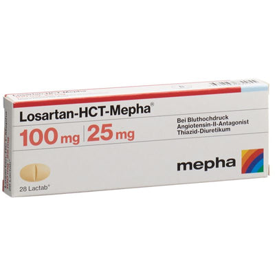 LOSARTAN-HCT Mepha Lactab 100/25mg 28 Stk