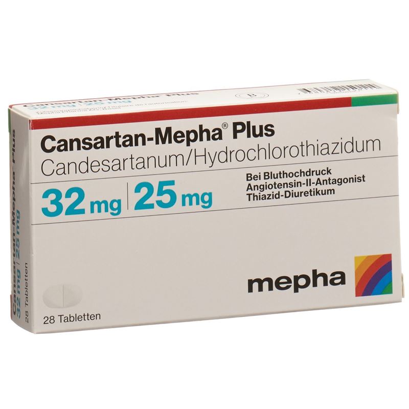 CANSARTAN Mepha plus Tabl 32/25 28 Stk