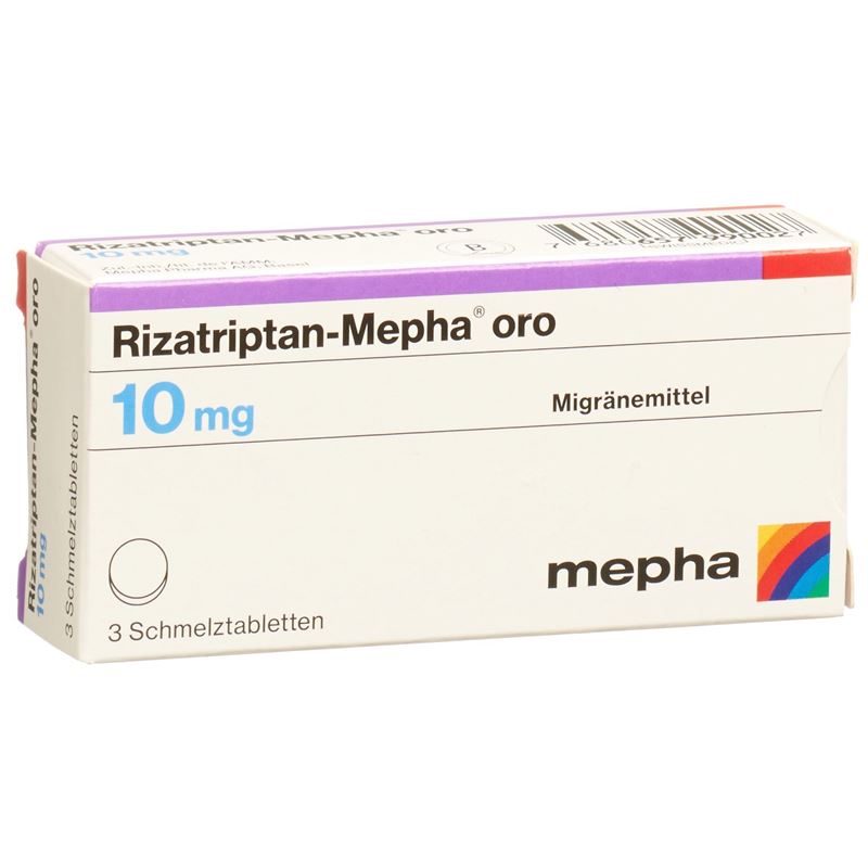 RIZATRIPTAN Mepha oro Schmelztabl 10 mg 3 Stk