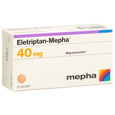 ELETRIPTAN Mepha Filmtabl 40 mg 6 Stk