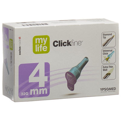 MYLIFE (PI) Clickfine Pen Nadeln 4mm 32G 100 Stk