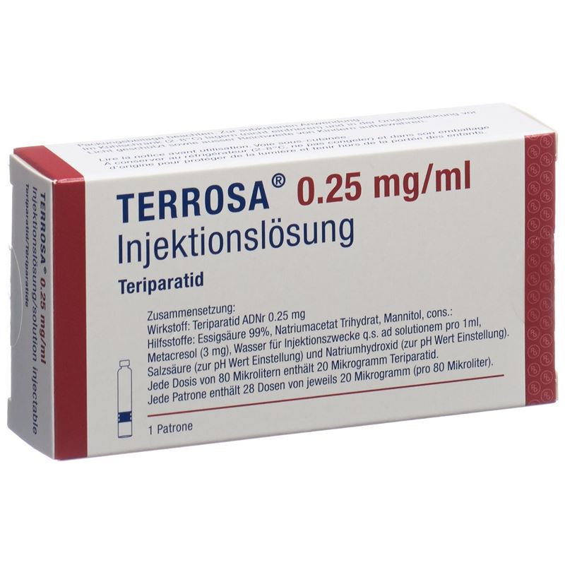 TERROSA Inj Lös 250 mcg/ml Patrone 2.4 ml