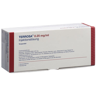 TERROSA Inj Lös 250 mcg/ml Kit Pen+Patrone 2.4 ml