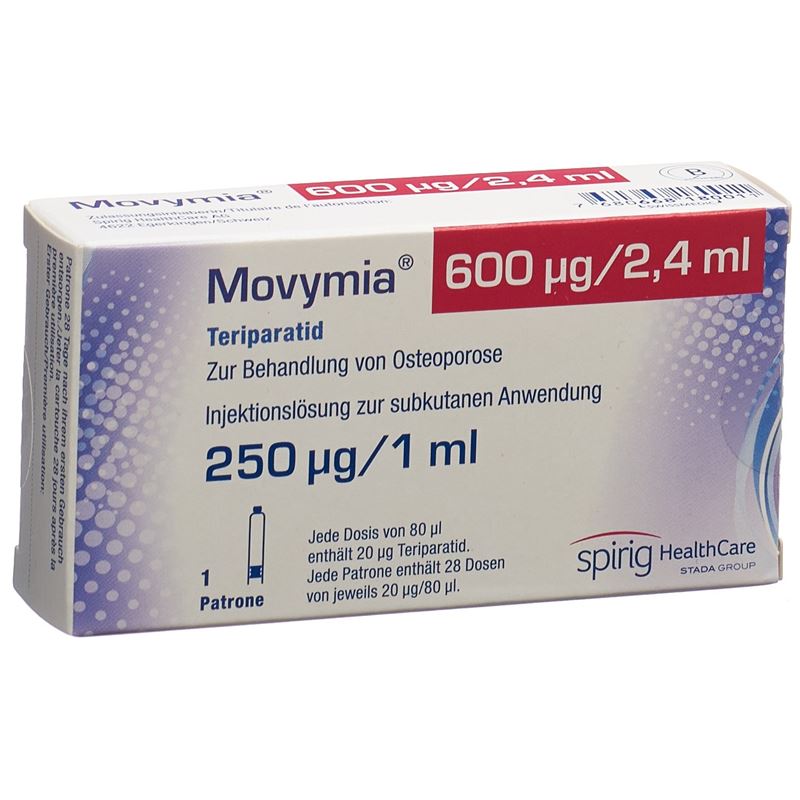 MOVYMIA Inj Lös 250 mcg/ml Patrone 2.4 ml