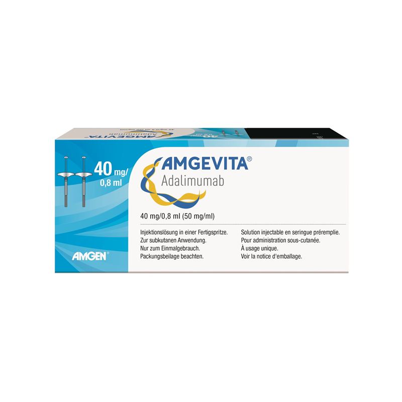 AMGEVITA Inj Lös 40 mg/0.8ml Fertspr 2 Stk