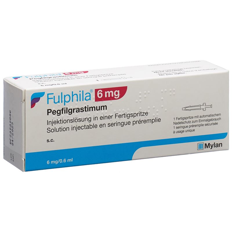 FULPHILA Inj Lös 6 mg/0.6ml Fertspr 0.6 ml