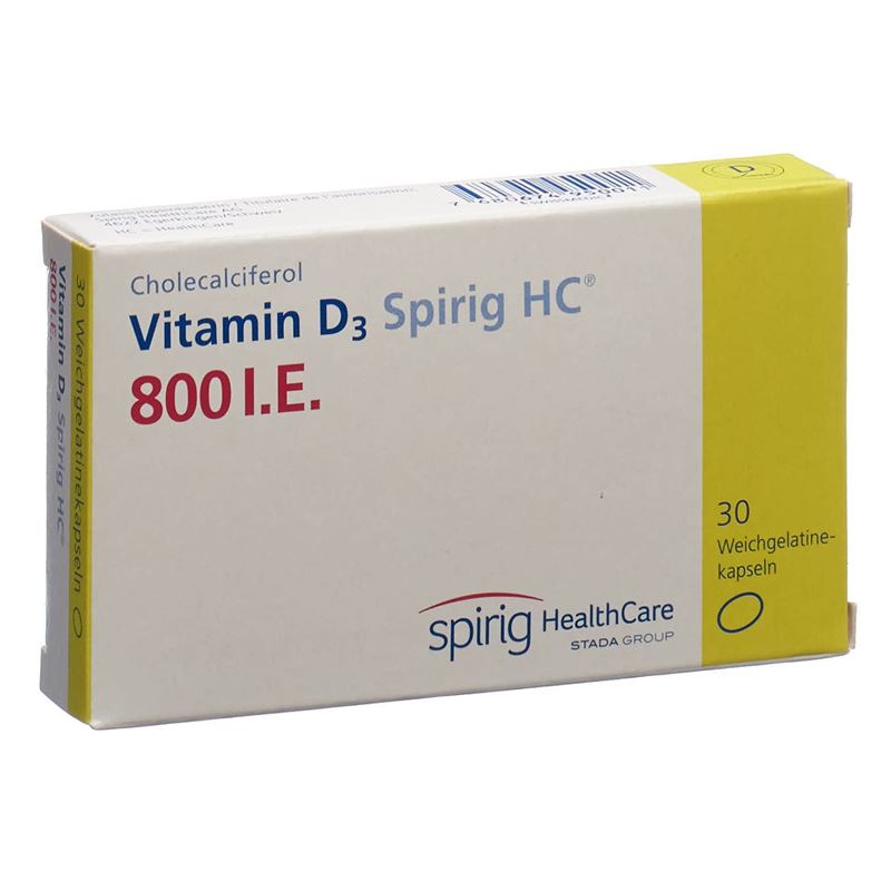 VITAMIN D3 Spirig HC Kaps 800 IE 30 Stk