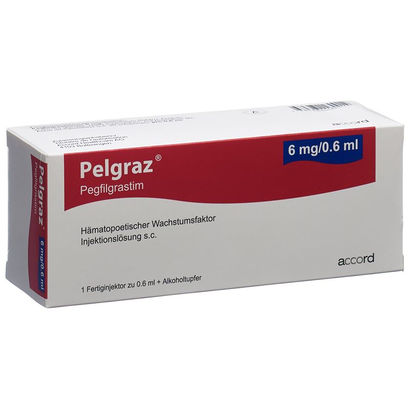 PELGRAZ Inj Lös 6 mg/0.6ml Fertiginjektor 0.6 ml