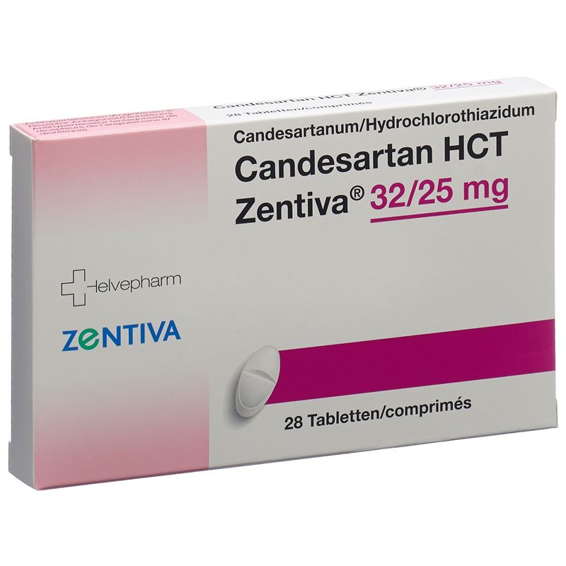 CANDESARTAN HCT Zentiva Tabl 32/25 mg 28 Stk