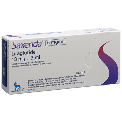 SAXENDA Inj Lös 6 mg/ml 3 Fertpen 3 ml