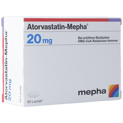 ATORVASTATIN Mepha Lactab 20 mg 90 Stk