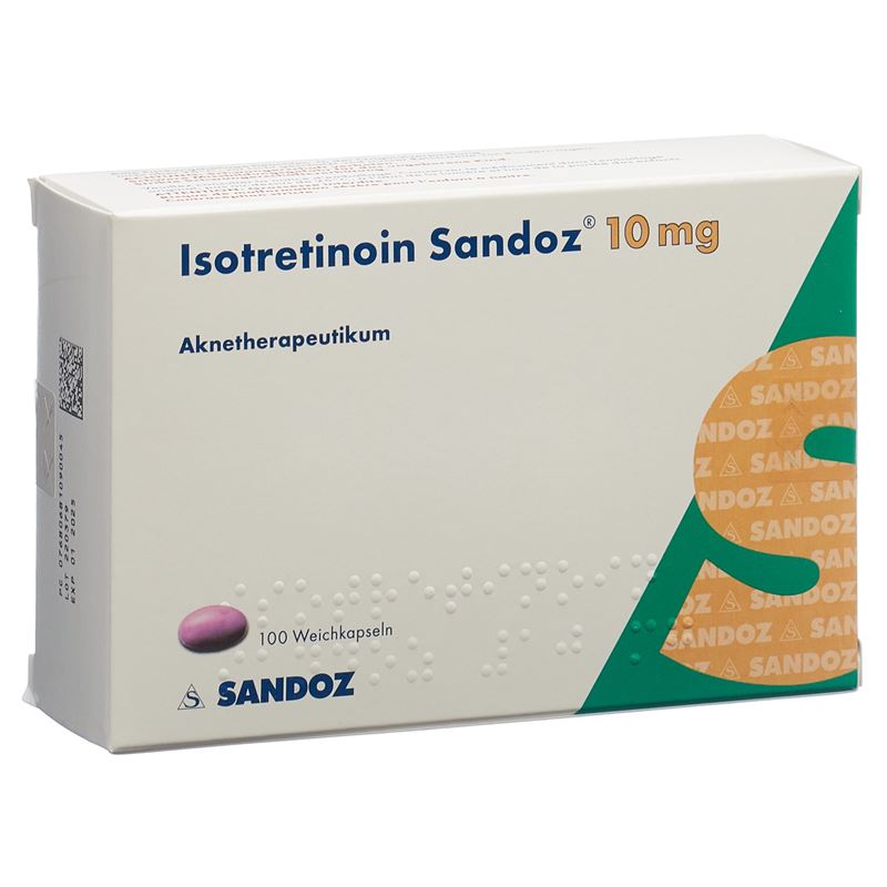 ISOTRETINOIN Sandoz Weichkaps 10 mg 100 Stk