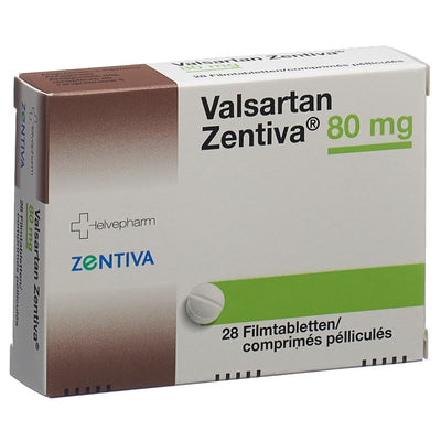 VALSARTAN Zentiva Filmtabl 80 mg 28 Stk